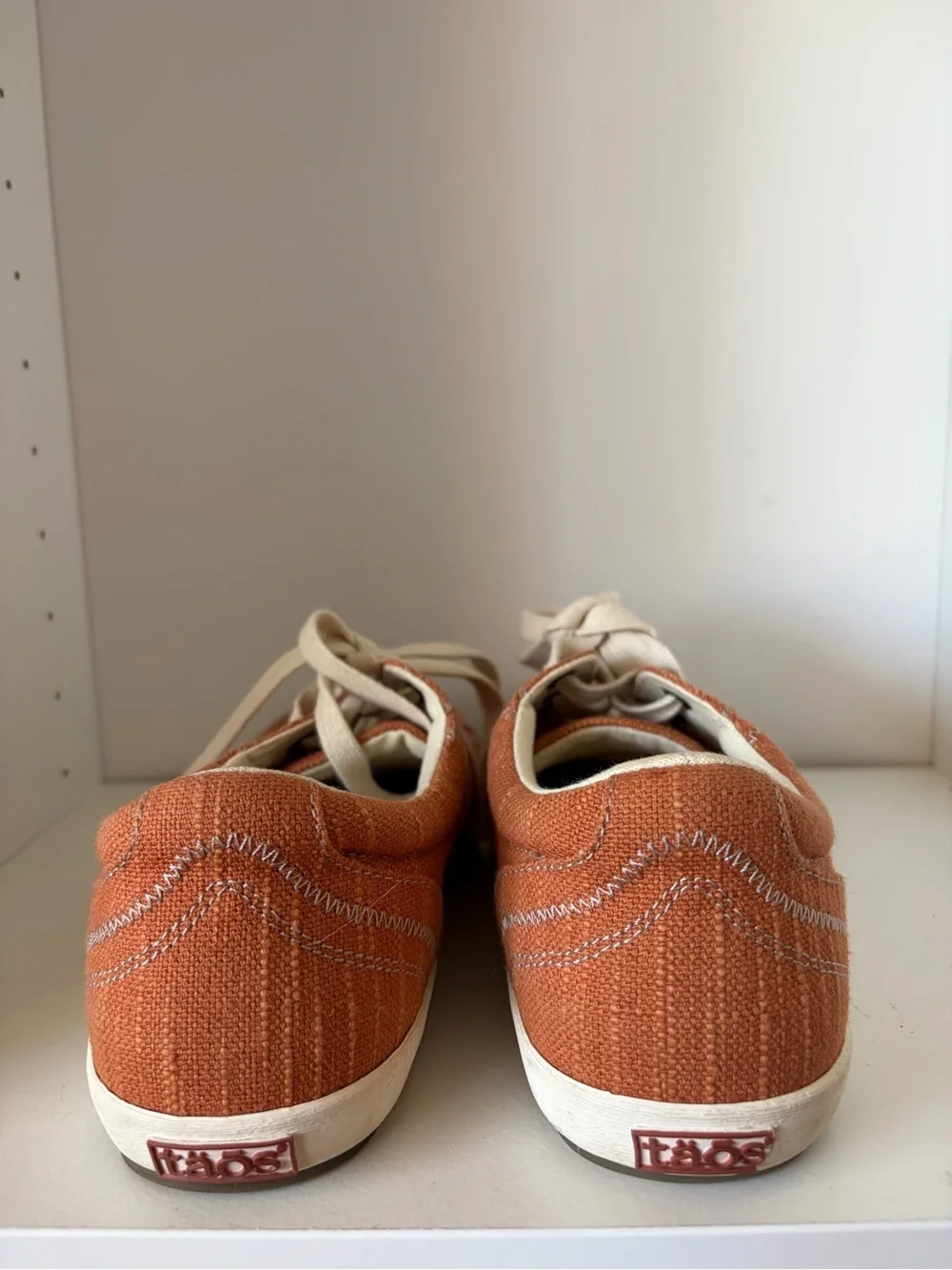 Taos Star Shoes Womens Orange Casual Walking Comfort Going Out Sneakers Size 9 - Picture 4 of 8